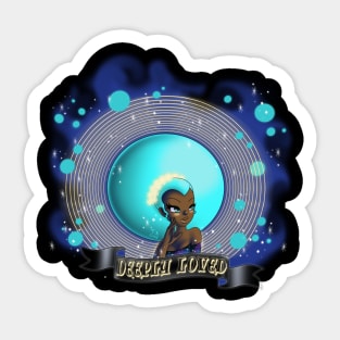 Black Woman Uranus Sticker